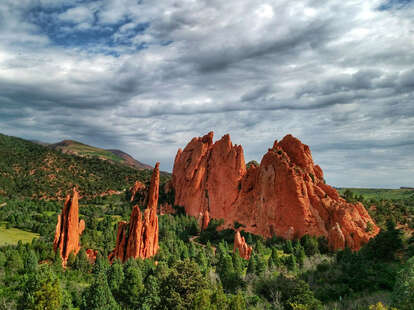 Rock formations in Colorado outside of Colorado Springs