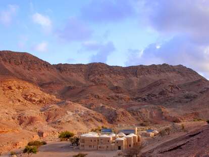 Feynan Ecolodge in desert