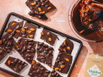 vegan chocolate almond bark