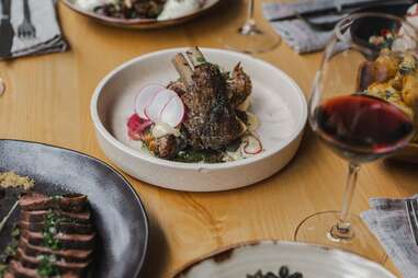 food on table at Milford Sound Lodge