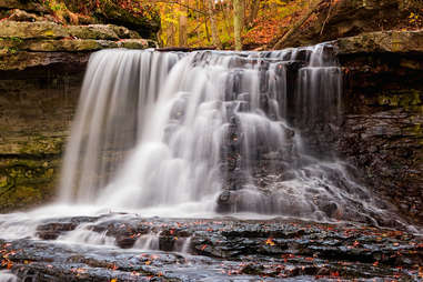 mccormick's creek state park waterfall, indiana