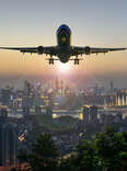 A plane takes off in Nanping, China